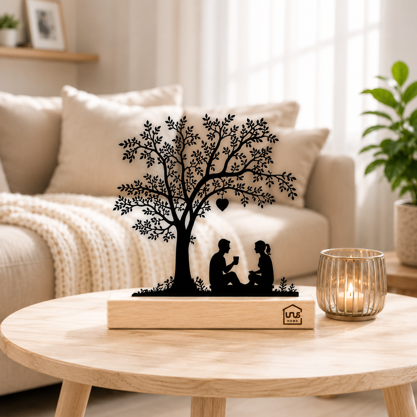 Aufsteller Baum mit Kind