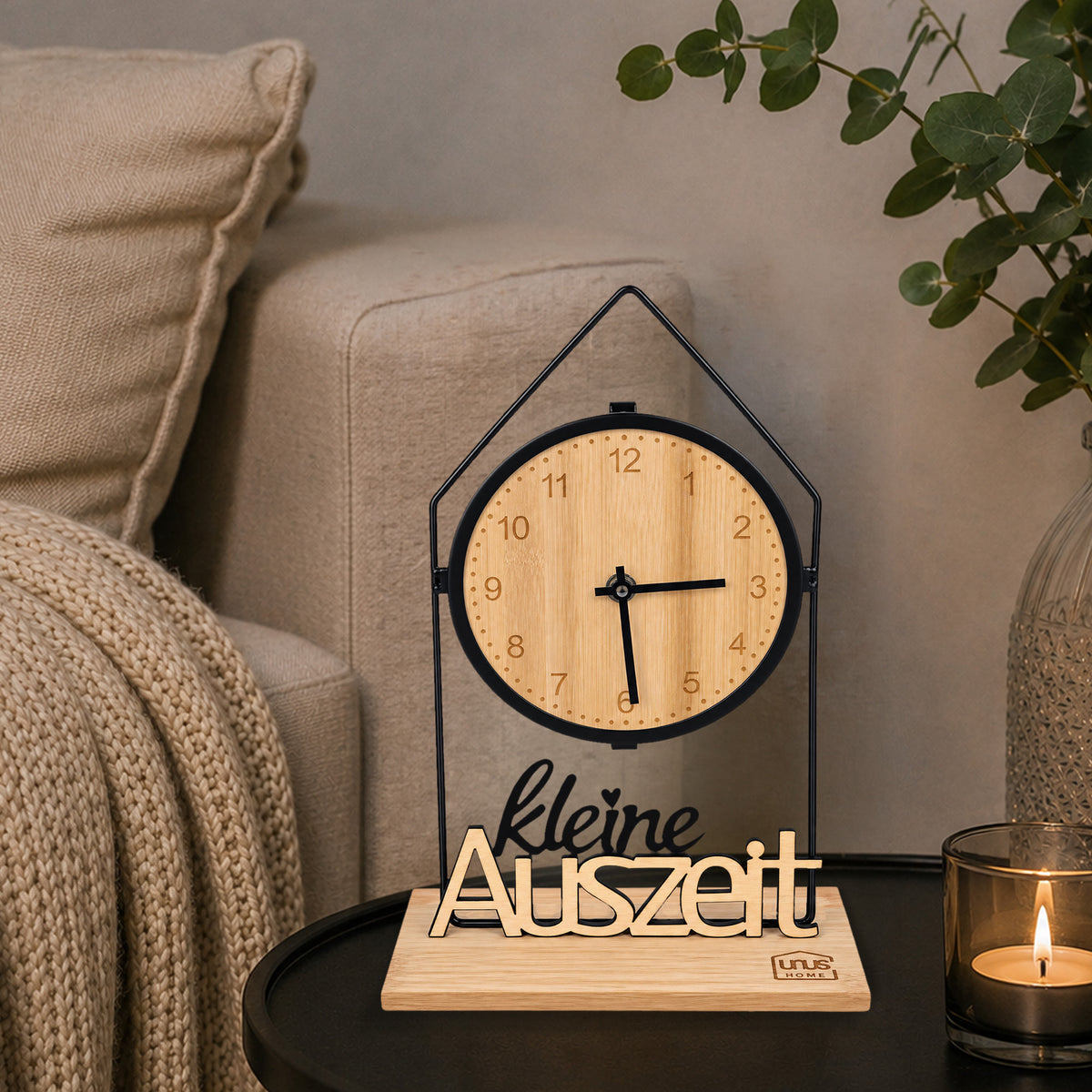 Tischuhr Quarzwerk Tilda "Kleine Auszeit"