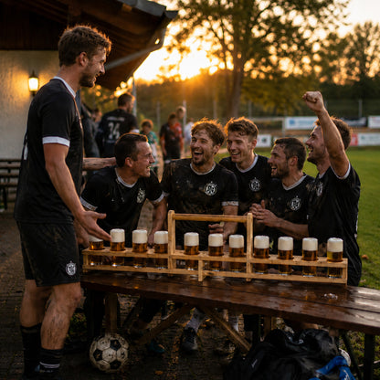 Bierglasträger Franz Bambus mit Griff