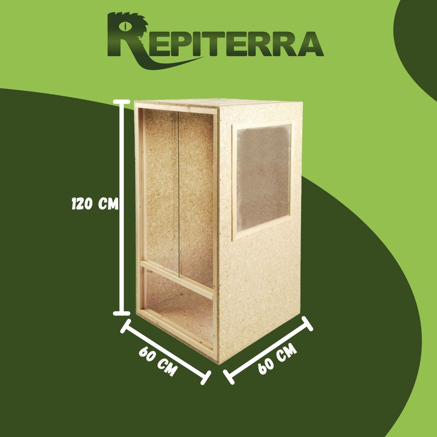Repiterra Holz Hochterrarium für Chamäleon 60x120x60 cm
