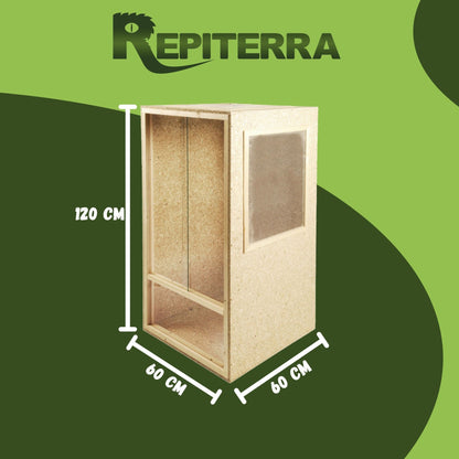 Repiterra Holz Hochterrarium für Chamäleon 60x120x60 cm