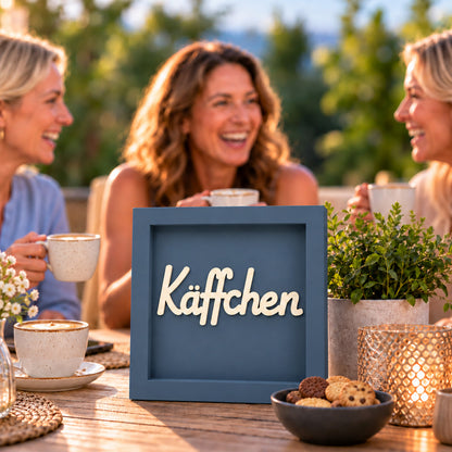 Holz Bilderrahmen 3D "Käffchen" in verschiedenen Farben