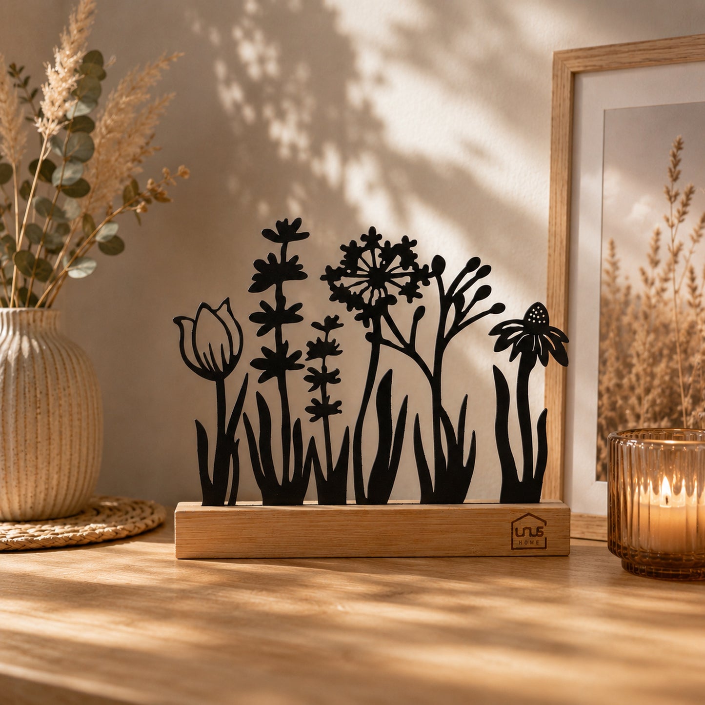 Aufsteller Blumenwiese Silhouette