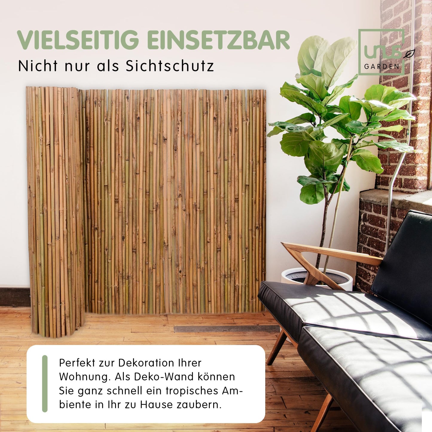 Sichtschutz Bambus verschiedene Größen
