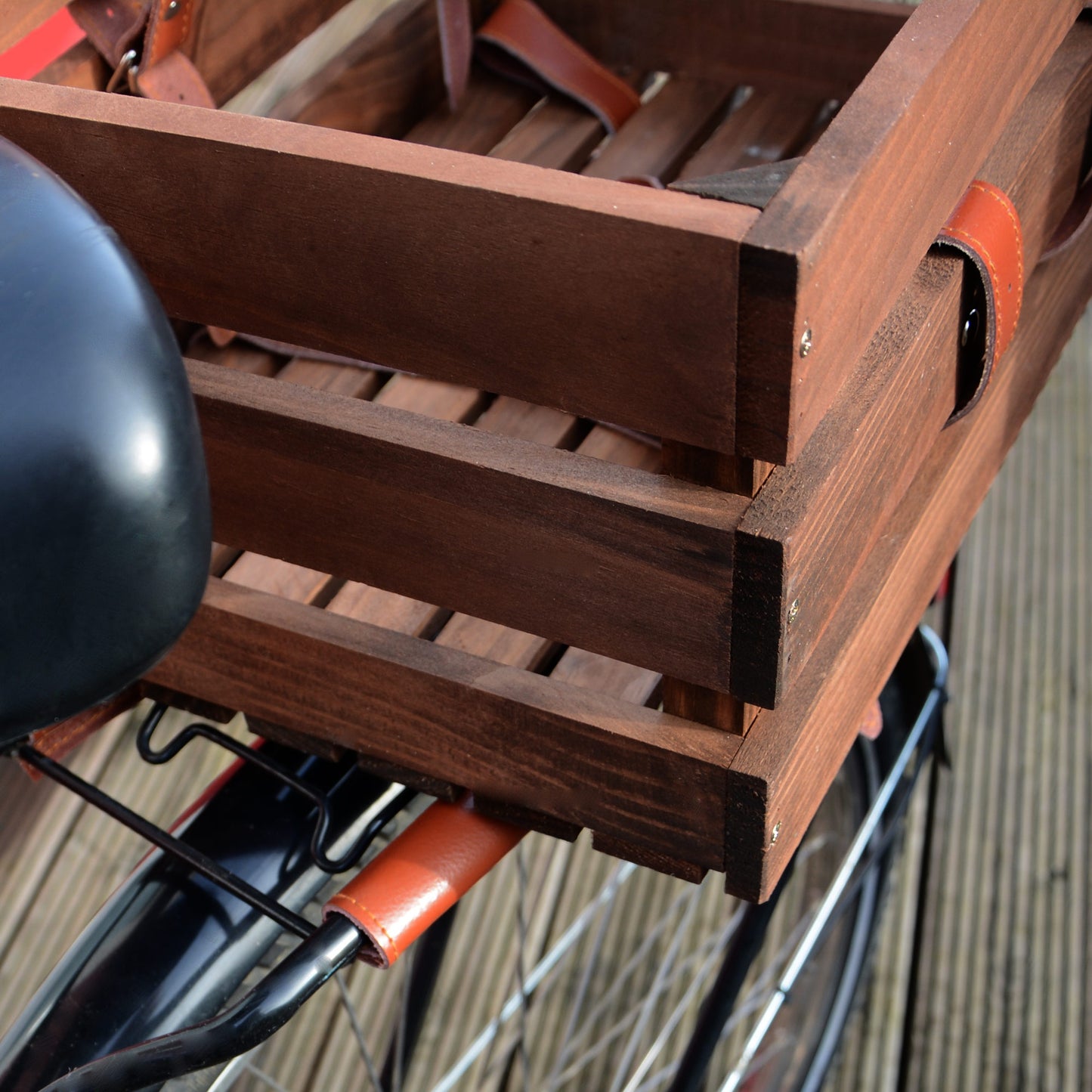 Fahrradkiste für hinten inklusive Picknickdecke