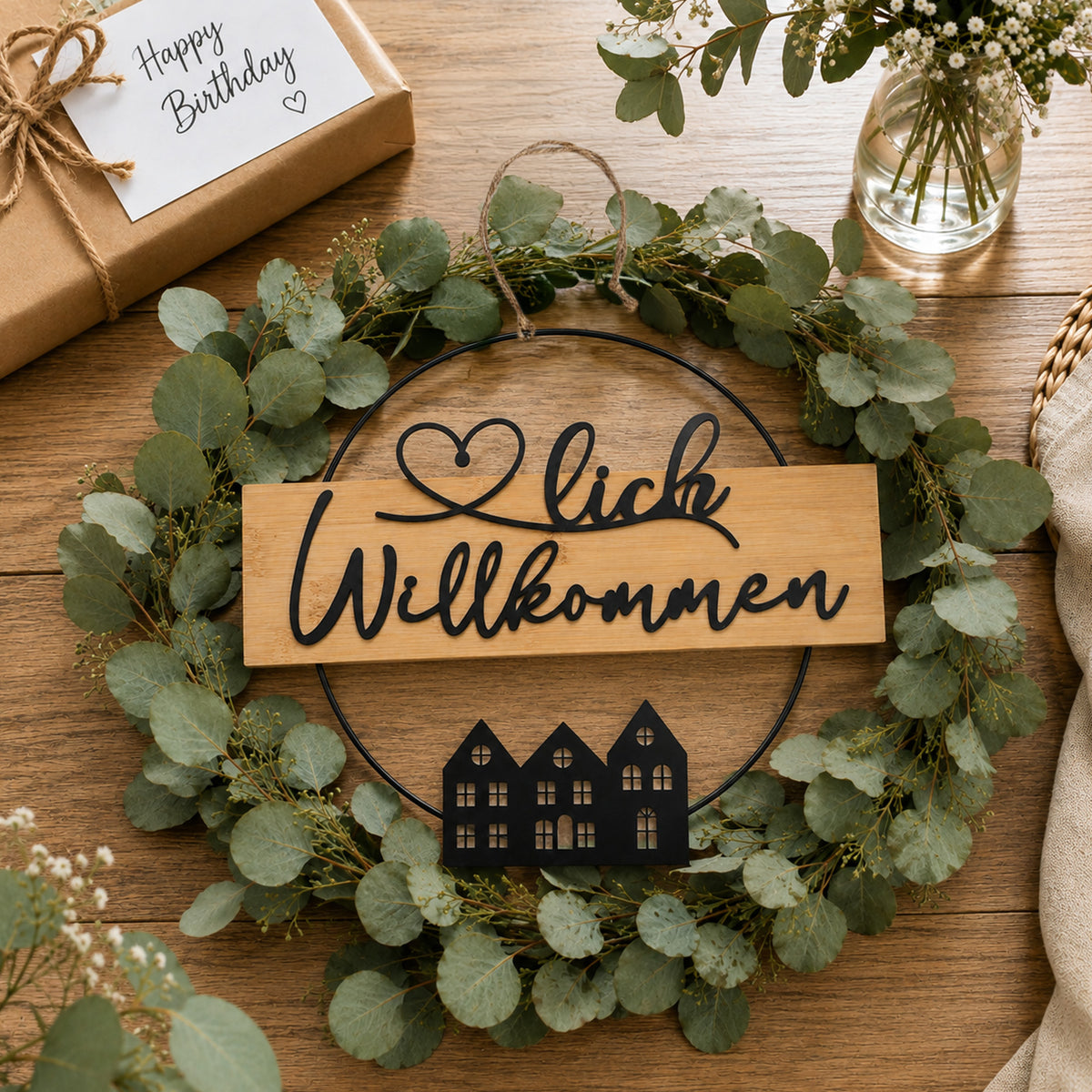Aufhänger Lia "Herzlich Willkommen"