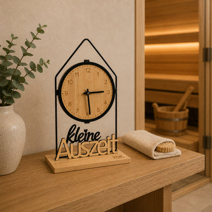 Tischuhr Quarzwerk Tilda "Kleine Auszeit"