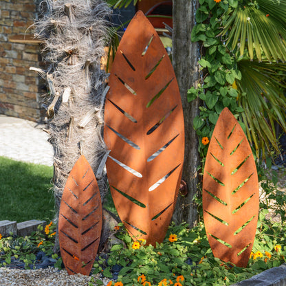 Gartenstecker Palmblätter 3er Set