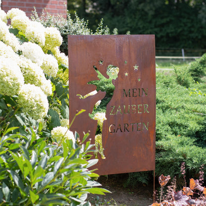 Roststecker Schild Zaubergarten