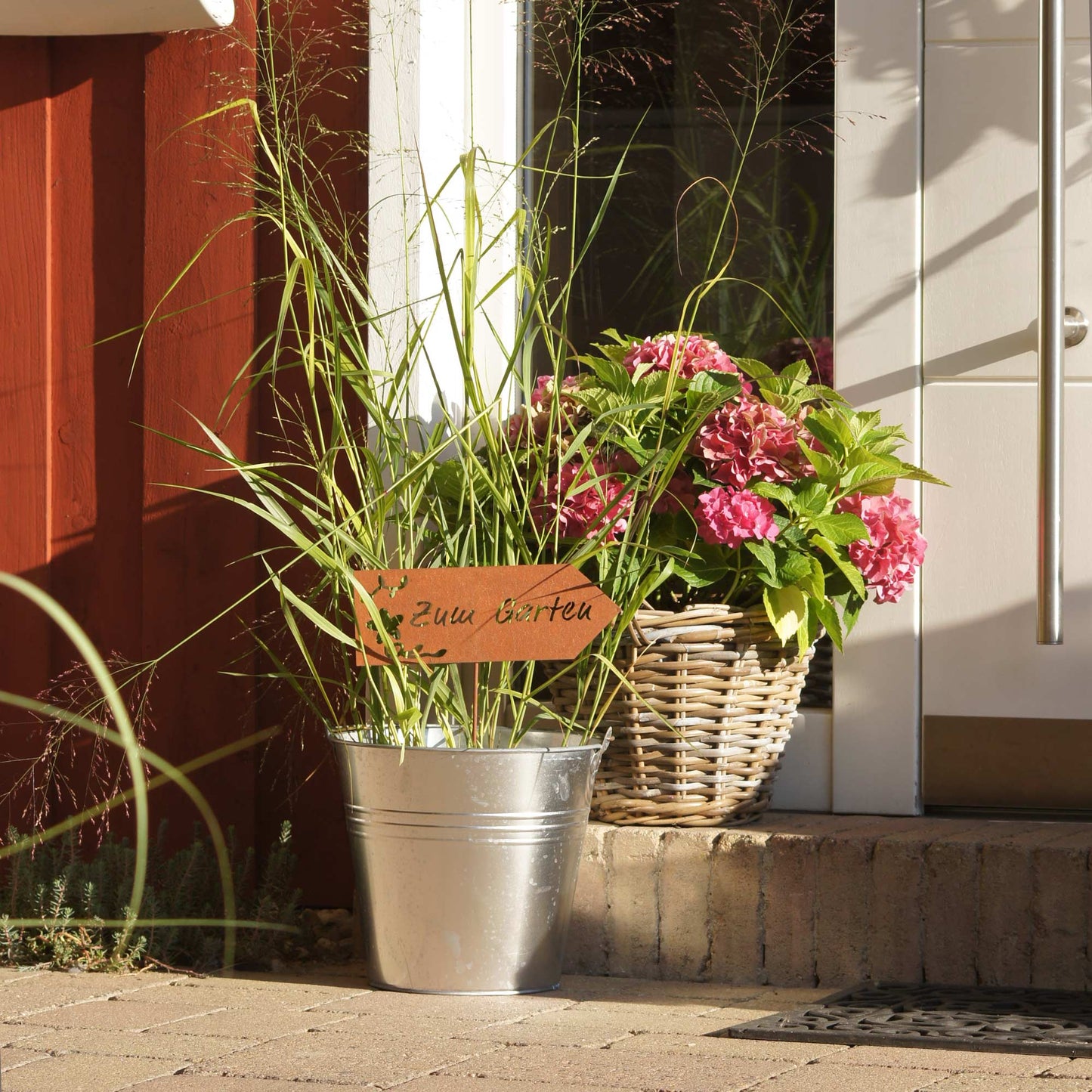 Stecker Rost Schild Zum Garten