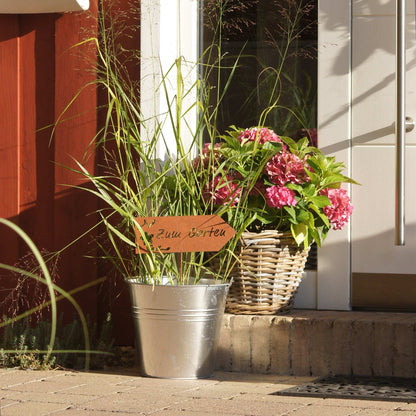 Stecker Rost Schild Zum Garten