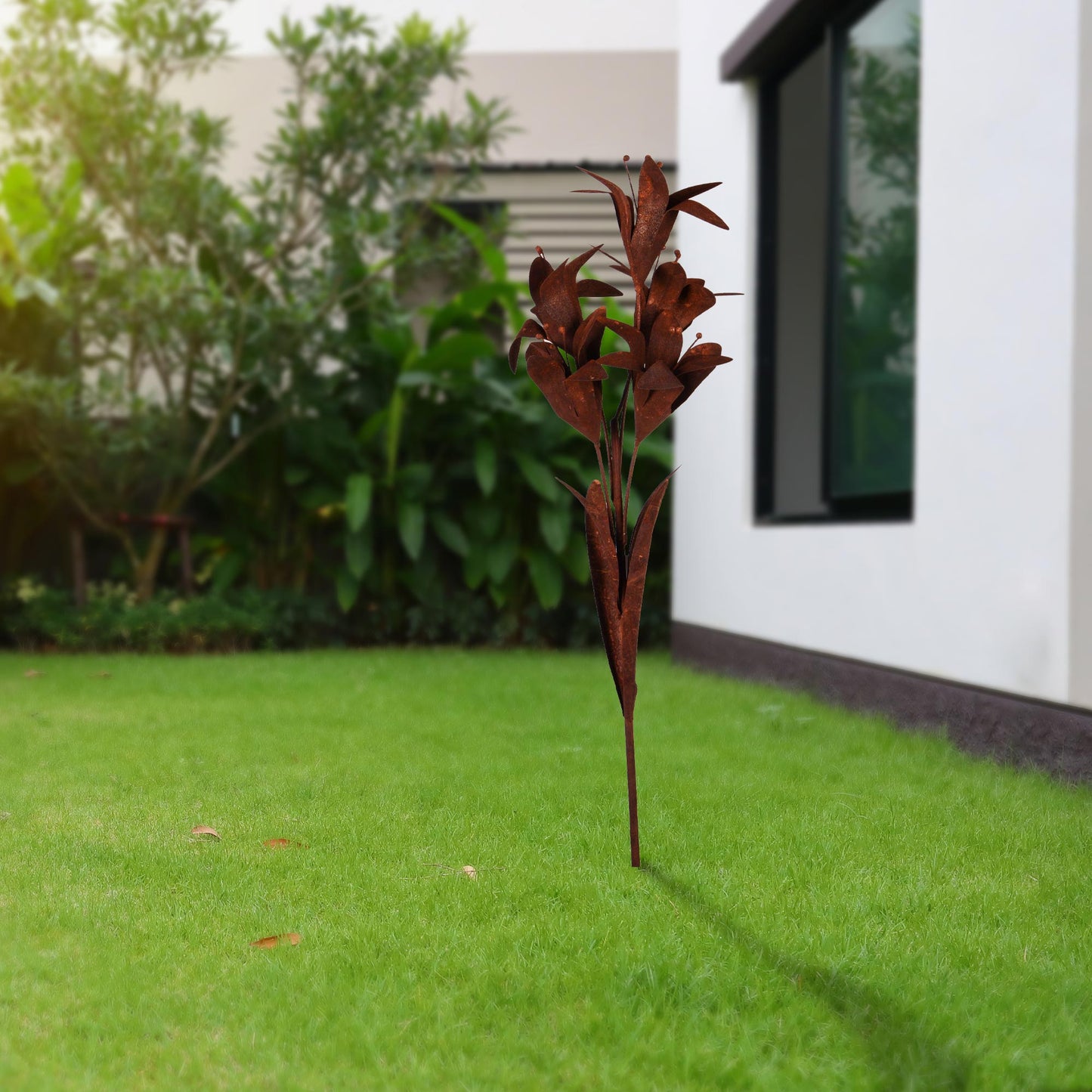 Rost Metallblume Louise 100cm