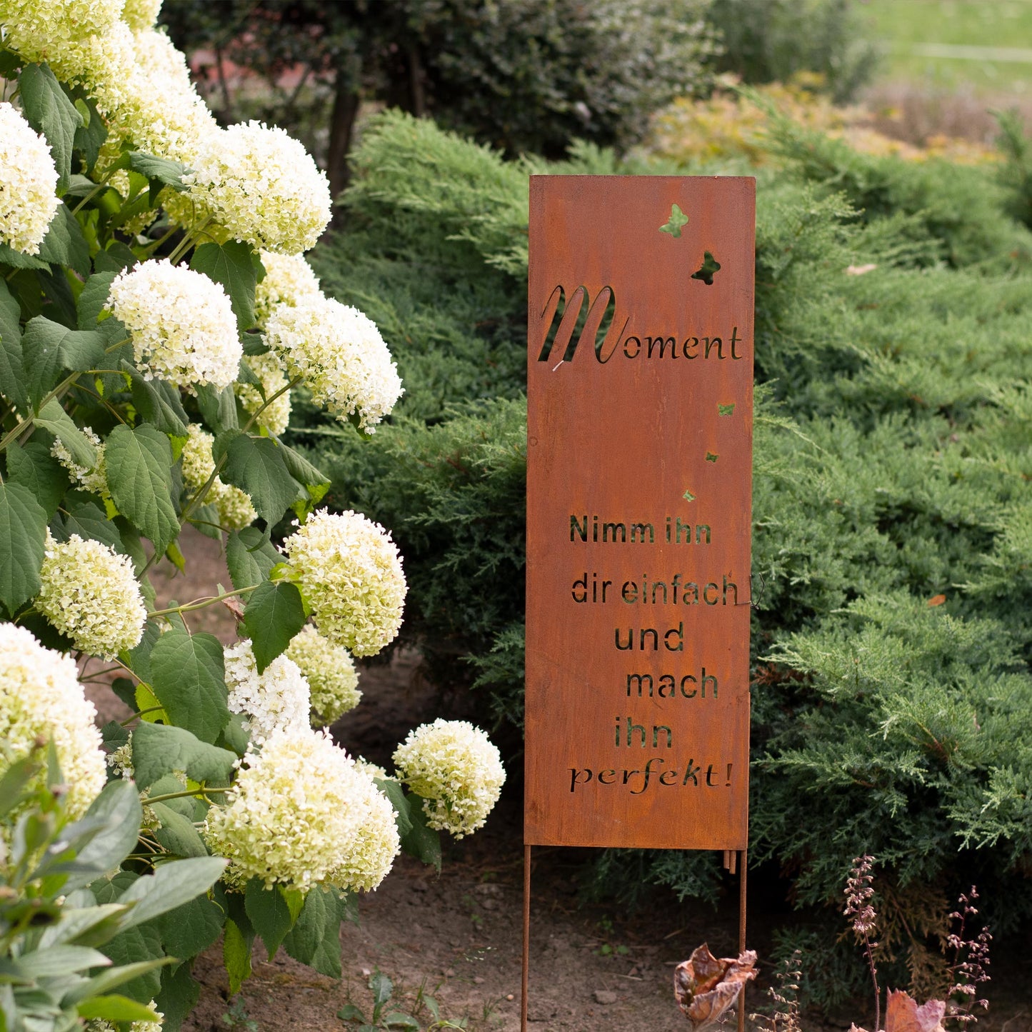 Roststecker Schild Spruch Moment