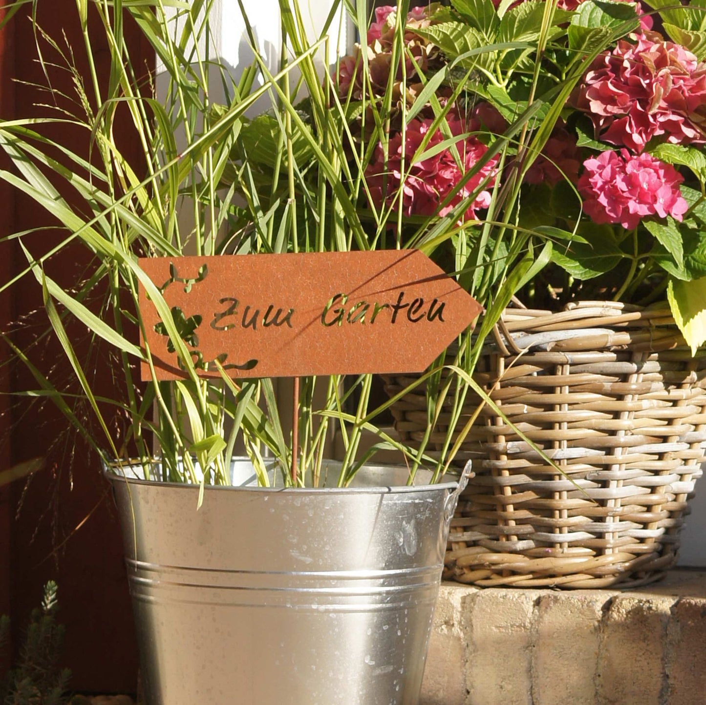 Stecker Rost Schild Zum Garten