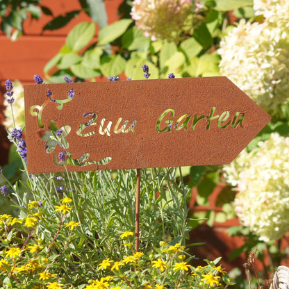 Stecker Rost Schild Zum Garten