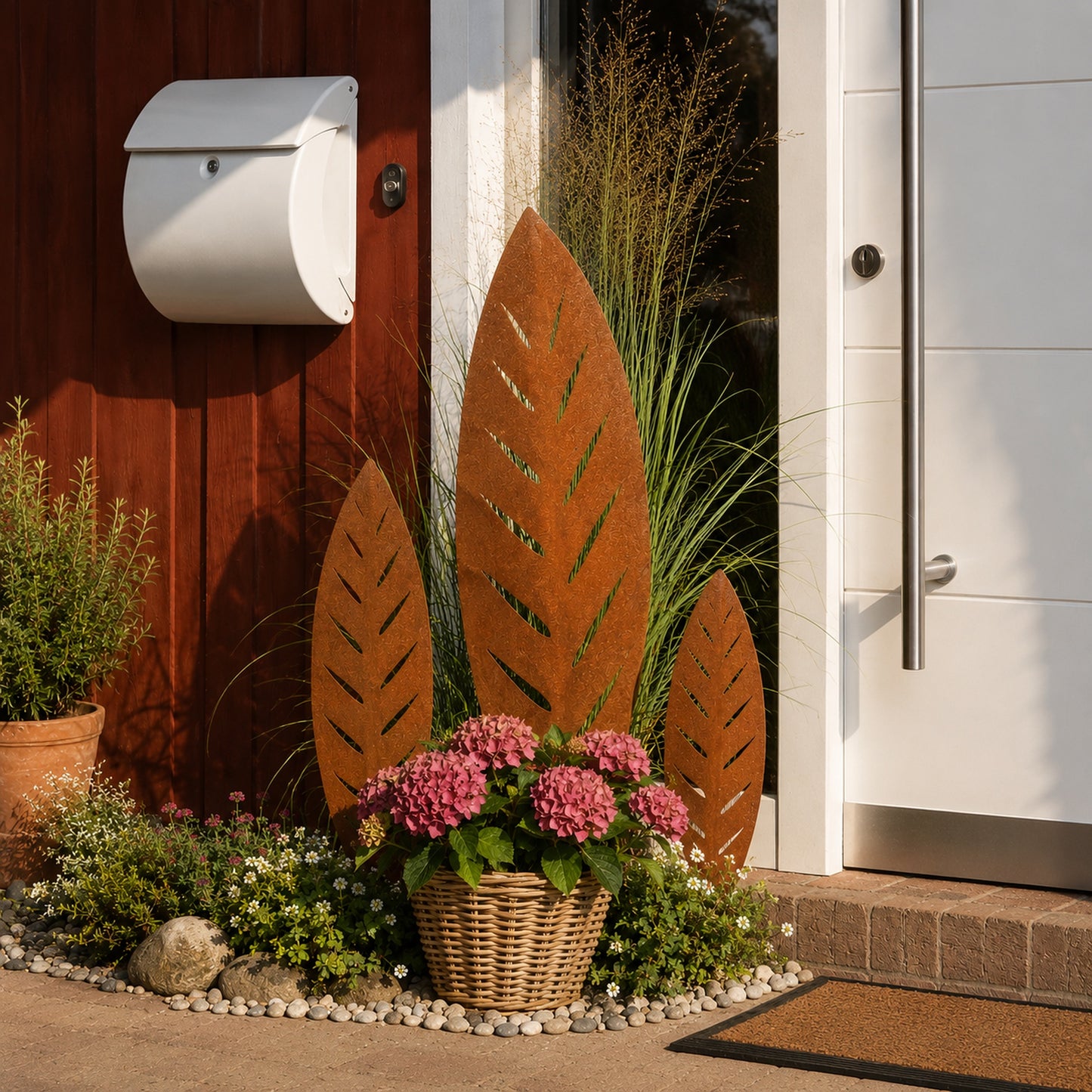 Gartenstecker Palmblätter 3er Set