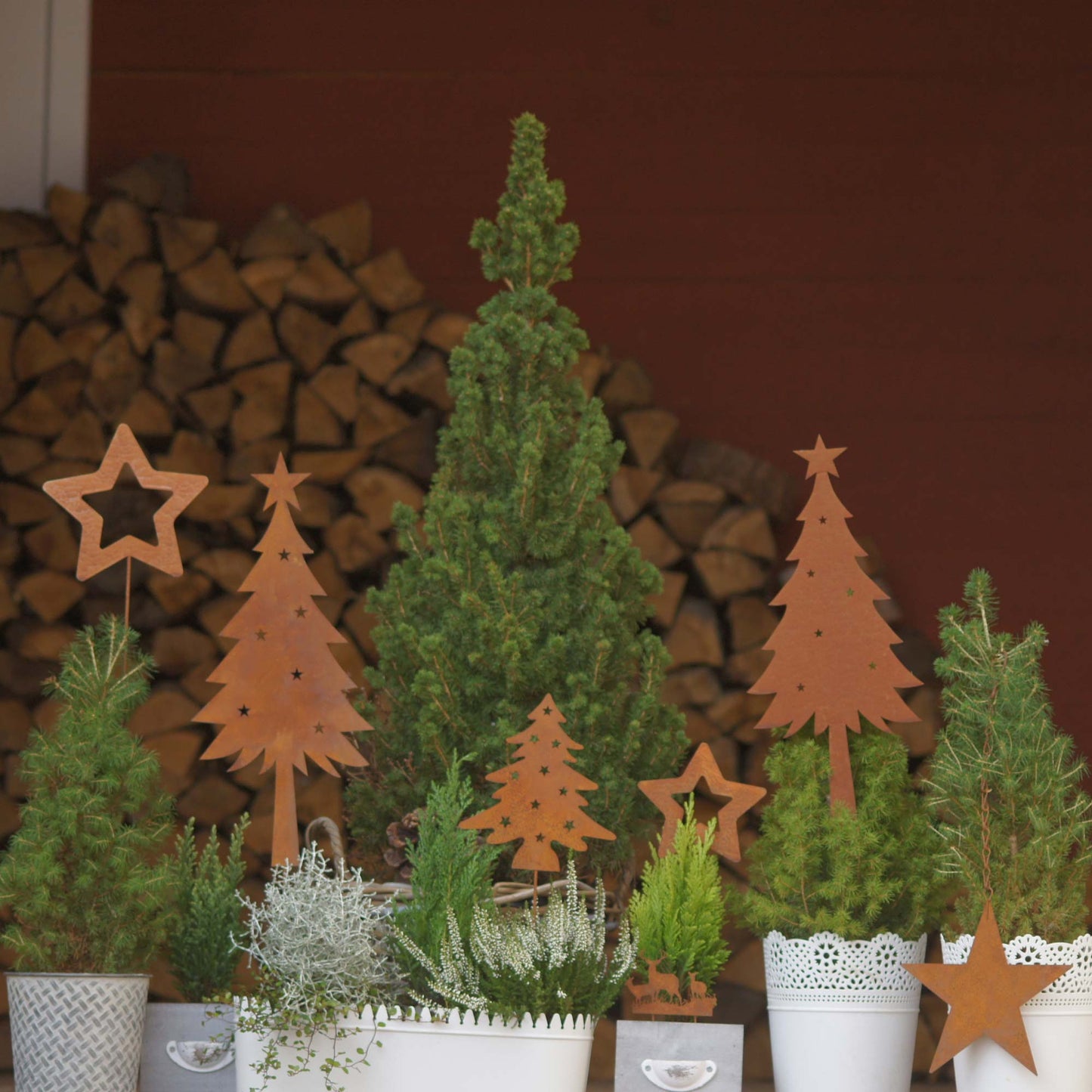 Stecker Zink Weihnachtsbaum Rost