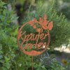 Stecker Rost rundes Schild " Kräutergarten"