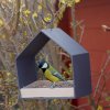 Vogelfutterhaus zum Aufhängen mit herausnehmbarer Futterschale