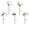 Stecker Rost mit 5 Ameisen