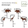 Gartenstecker 5er Set Tiere aus Afrika