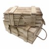 Holzkisten mit Deckel 2er Set Kisten