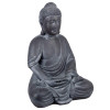 Buddha Figur Beton old look schwarz